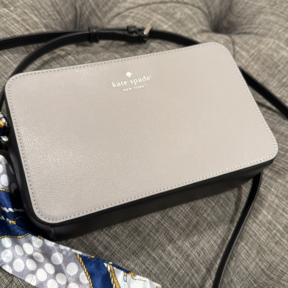 Kate Spade Sienna Gray Black Colorblock Camera Crossbody - Picture 16 of 17